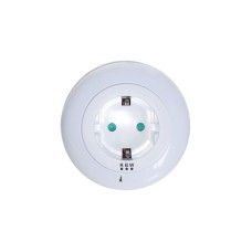 LED Λαμπάκι νυκτός 0 5W με πρίζα σούκο αισθητήρα λευκό μπλε - κόκκινο φως λευκό πλαστικό 230V IP20  | Aca Lighting | SF09LED